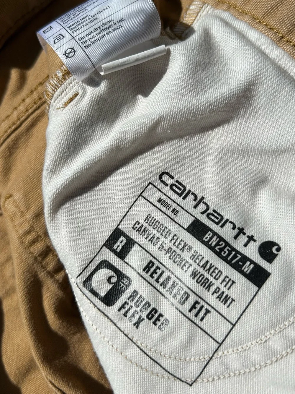 Carhartt Rugged Flex Relaxed Fit Canvas 5-pocket work pants W29 L32 BN2517-M - Picture 6 of 15